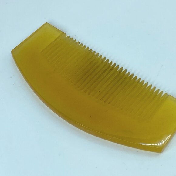 Japanese Amber Celluloid Kushi Kanzashi Hair Ornament GS506